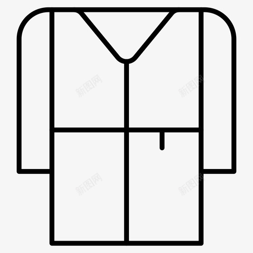 睡衣布料衣服图标svg_新图网 https://ixintu.com 布料 睡衣 衣服 衣服细线图标 衬衫 裤子