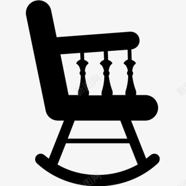 摇椅家具客厅家具图标图标