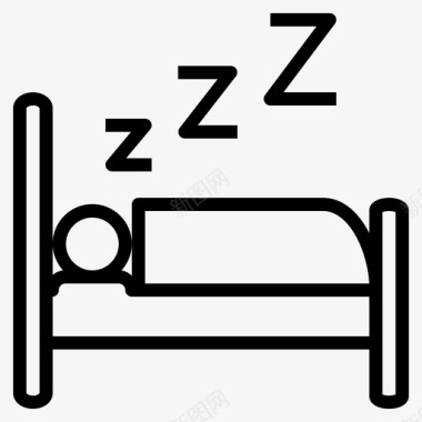 睡觉晚上困倦图标图标