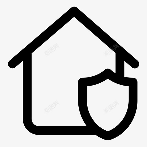家保护安全图标svg_新图网 https://ixintu.com 保护 安全 家 防护