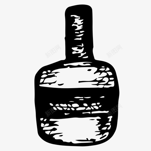 瓶子酒精手绘图标svg_新图网 https://ixintu.com 威士忌 手绘 瓶子 素描 素描图标 素描罐子 酒精
