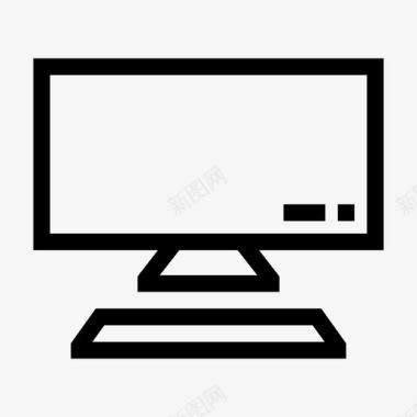 桌面互联网计算机显示器图标图标