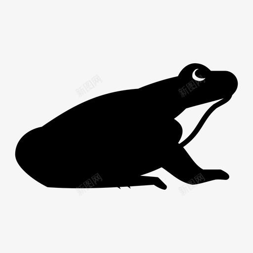 青蛙两栖动物动物图标svg_新图网 https://ixintu.com 两栖动物 动物 森林 牛蛙 绿蛙 青蛙
