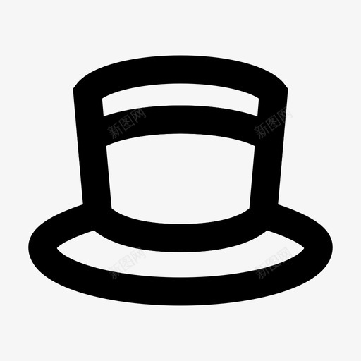 帽子魔术魔术师图标svg_新图网 https://ixintu.com 大礼帽 巫师 帽子 材料图标 魔术 魔术师