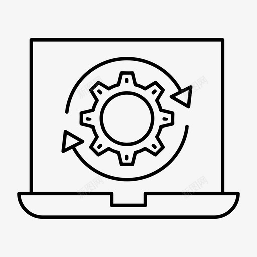 latptop设备重新加载图标svg_新图网 https://ixintu.com latptop web和seo行图标 技术 设备 设置 重新加载