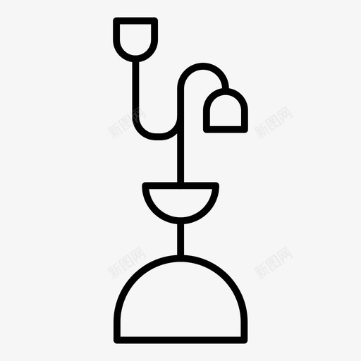 植物园林绿色图标svg_新图网 https://ixintu.com 园林 植物 绿色 自然 自然生态细线