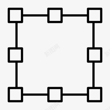 面积形状正方形图标图标