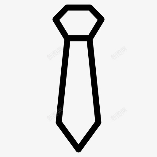 领带着装时尚图标svg_新图网 https://ixintu.com 办公室 时尚 服装 服装系列图标 着装 领带