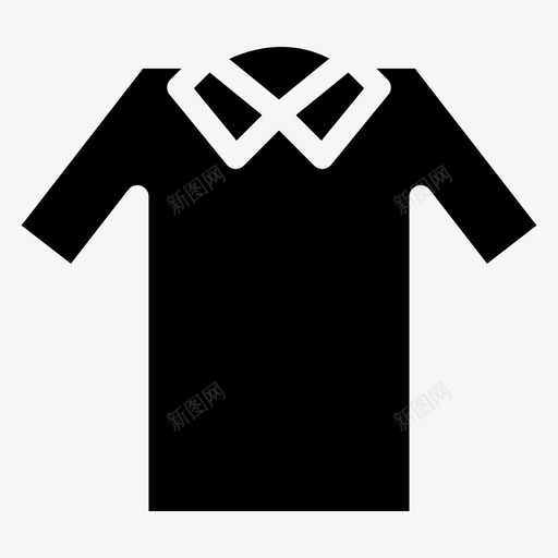领带着装时尚图标svg_新图网 https://ixintu.com 时尚 服装 服装符号图标 着装 衬衫 领带