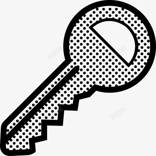 房子钥匙锁财产图标svg_新图网 https://ixintu.com 安全 房产 房子钥匙 财产 锁