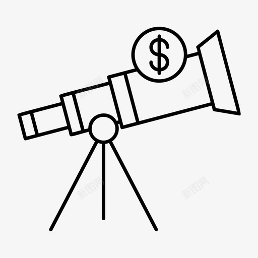 望远镜双目技术图标svg_新图网 https://ixintu.com 双目 技术 望远镜 缩放 网页和搜索引擎优化线图标 视图