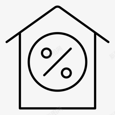 折扣房产房子图标图标