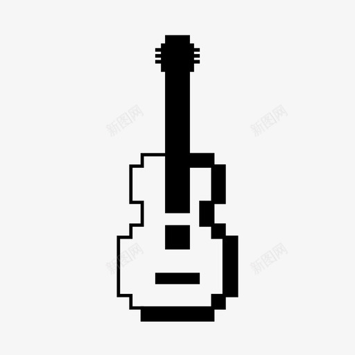 吉他马里亚奇音乐图标svg_新图网 https://ixintu.com 像素 吉他 墨西哥 演奏 音乐 马里亚奇