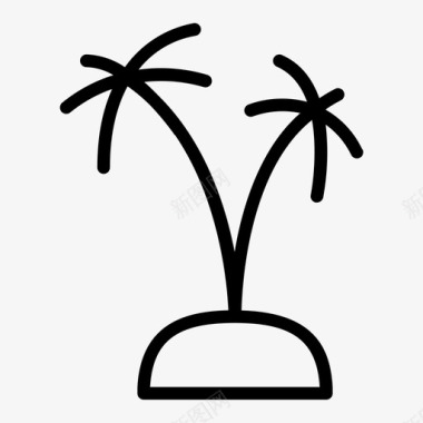 假日岛树图标图标