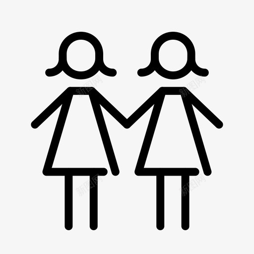 妇女牵手日活动图标svg_新图网 https://ixintu.com 三月 国际 国际妇女日 妇女 妇女牵手 日 活动