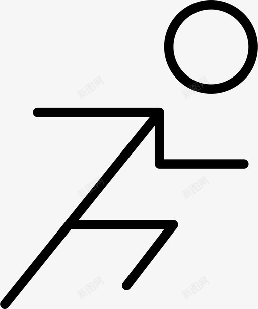 人运动员运动图标svg_新图网 https://ixintu.com 人 人瘦 短跑 跑步 运动 运动员