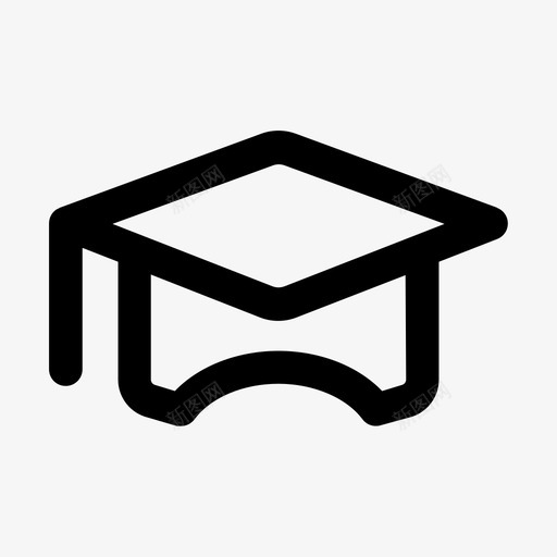 高等教育毕业帽抵押贷款图标svg_新图网 https://ixintu.com 抵押贷款 毕业帽 高等教育