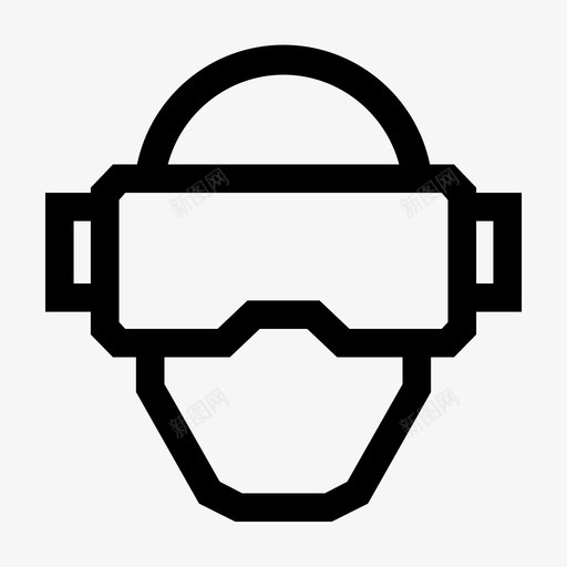 虚拟现实护目镜耳机图标svg_新图网 https://ixintu.com 护目镜 耳机 虚拟现实
