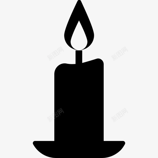 蜡烛燃烧的蜡烛烛光图标svg_新图网 https://ixintu.com 内部和装饰雕文图标 烛光 烛台 燃烧的蜡烛 蜡烛