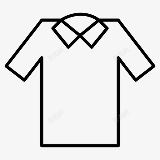 领带着装时尚图标svg_新图网 https://ixintu.com 时尚 服装 服装细线图标 着装 衬衫 领带