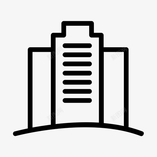 不动产建筑物塔楼图标svg_新图网 https://ixintu.com 不动产 塔楼 建筑物