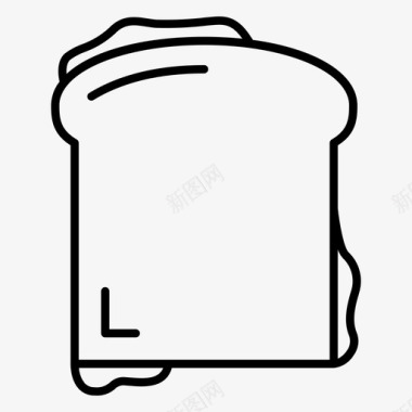 三明治面包晚餐图标图标