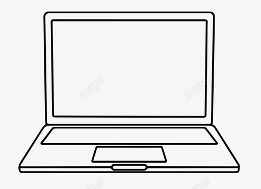 笔记本电脑苹果mac图标svg_新图网 https://ixintu.com mac 技术 笔记本电脑 苹果