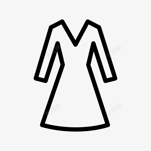 衣服时装女士图标svg_新图网 https://ixintu.com 圆形的衣服 女士 时装 衣服