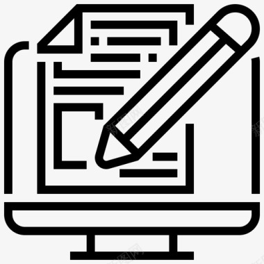 创建内容计算机图标图标