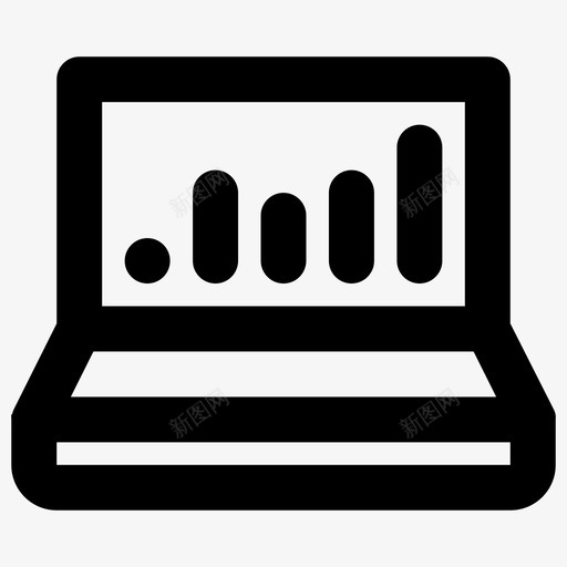 笔记本电脑条形图销售图标svg_新图网 https://ixintu.com 分析 条形图 笔记本电脑 销售