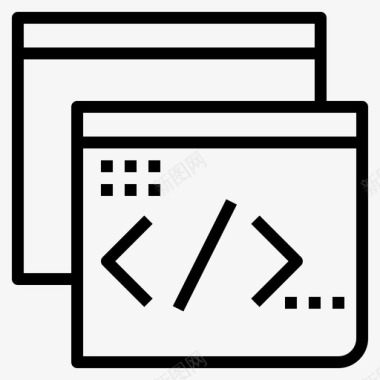 编程代码html图标图标