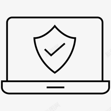 互联网安全笔记本电脑防护罩图标图标