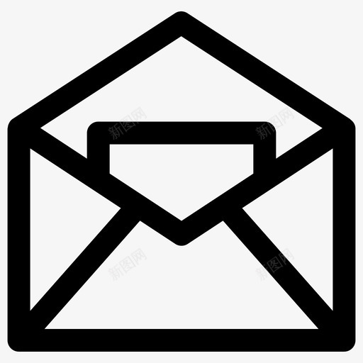 读电子邮件信封信件图标svg_新图网 https://ixintu.com 信件 信封 读电子邮件