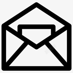 读信件读电子邮件信封信件图标高清图片