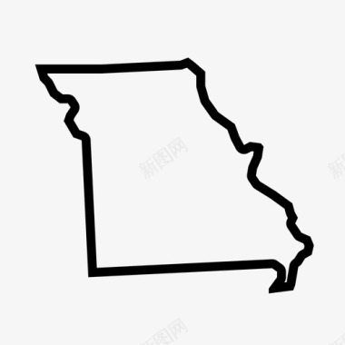 密苏里州美国地理图标图标