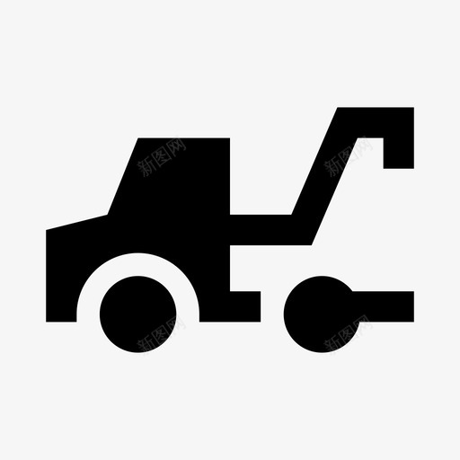 拖车汽车运输图标svg_新图网 https://ixintu.com 固体 拖车 汽车 车辆 运输