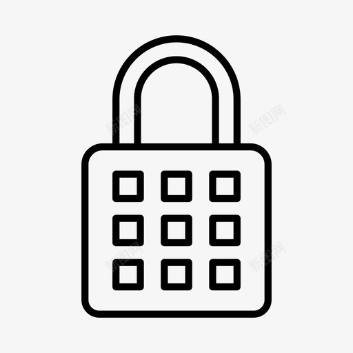 安全密码锁网络安全图标svg_新图网 https://ixintu.com 安全 密码锁 电子商务 网络安全