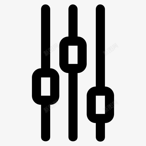 均衡器声音音量图标svg_新图网 https://ixintu.com 均衡器 声音 多媒体声音 音量