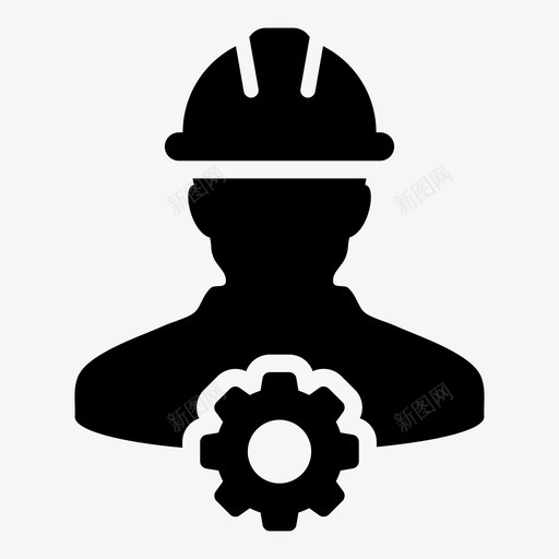 建筑工人企业cog图标svg_新图网 https://ixintu.com cog 个人 企业 劳工 建筑工人 建筑工人图标业务向量样式21 齿轮