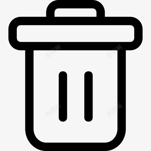 垃圾桶靠背垃圾图标svg_新图网 https://ixintu.com 垃圾 垃圾桶 废物 用户界面集 靠背