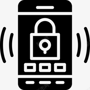 手机安全应用程序按钮图标图标