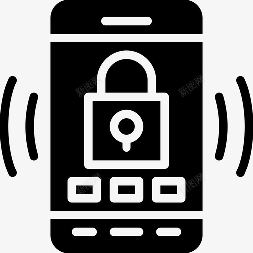 手机安全应用程序按钮图标svg_新图网 https://ixintu.com Pretycons要领固体 互动 应用程序 手机安全 按钮 文件 通讯