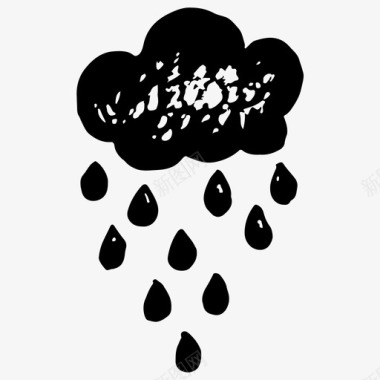 雨云天气天气预报图标图标