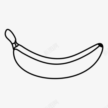 香蕉果食物维生素图标图标