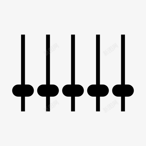 均衡器滤波器接口图标svg_新图网 https://ixintu.com 均衡器 接口 滤波器 设置 音乐
