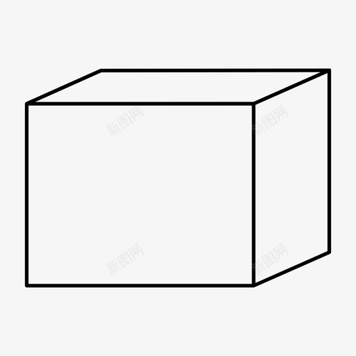 盒子纸板纸箱图标svg_新图网 https://ixintu.com 盒子 立方体 纸板 纸箱