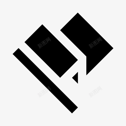 旗帜警报国家图标svg_新图网 https://ixintu.com 国家 实心 旗帜 界面 种族 警报