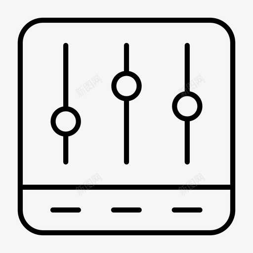 均衡器调整音频图标svg_新图网 https://ixintu.com 均衡器 滑块 移动薄型 设置 调整 音频