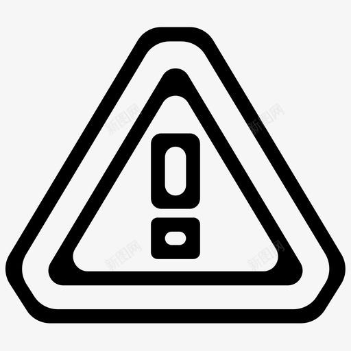 警告警报危险标志图标svg_新图网 https://ixintu.com 信号 危险标志 警告 警报 警报收集