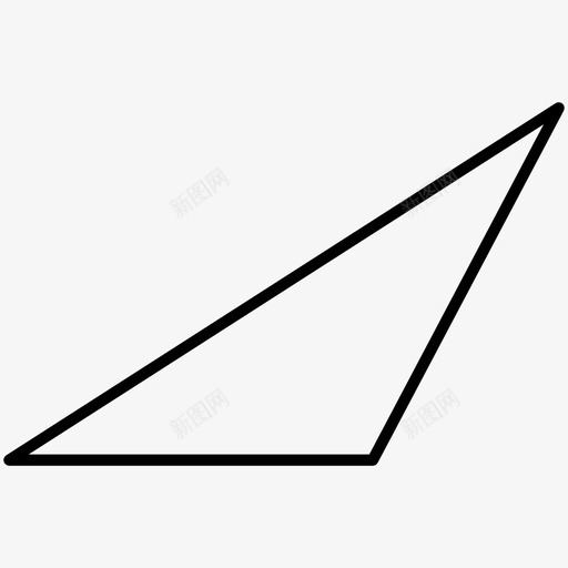 不等边三角形几何形状图标svg_新图网 https://ixintu.com 不等边三角形 几何形状